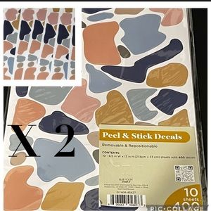 Bundle of Two Terrazzo Peel-and-Stick Removable - 20 Sheets of 800 Decals (Nov)